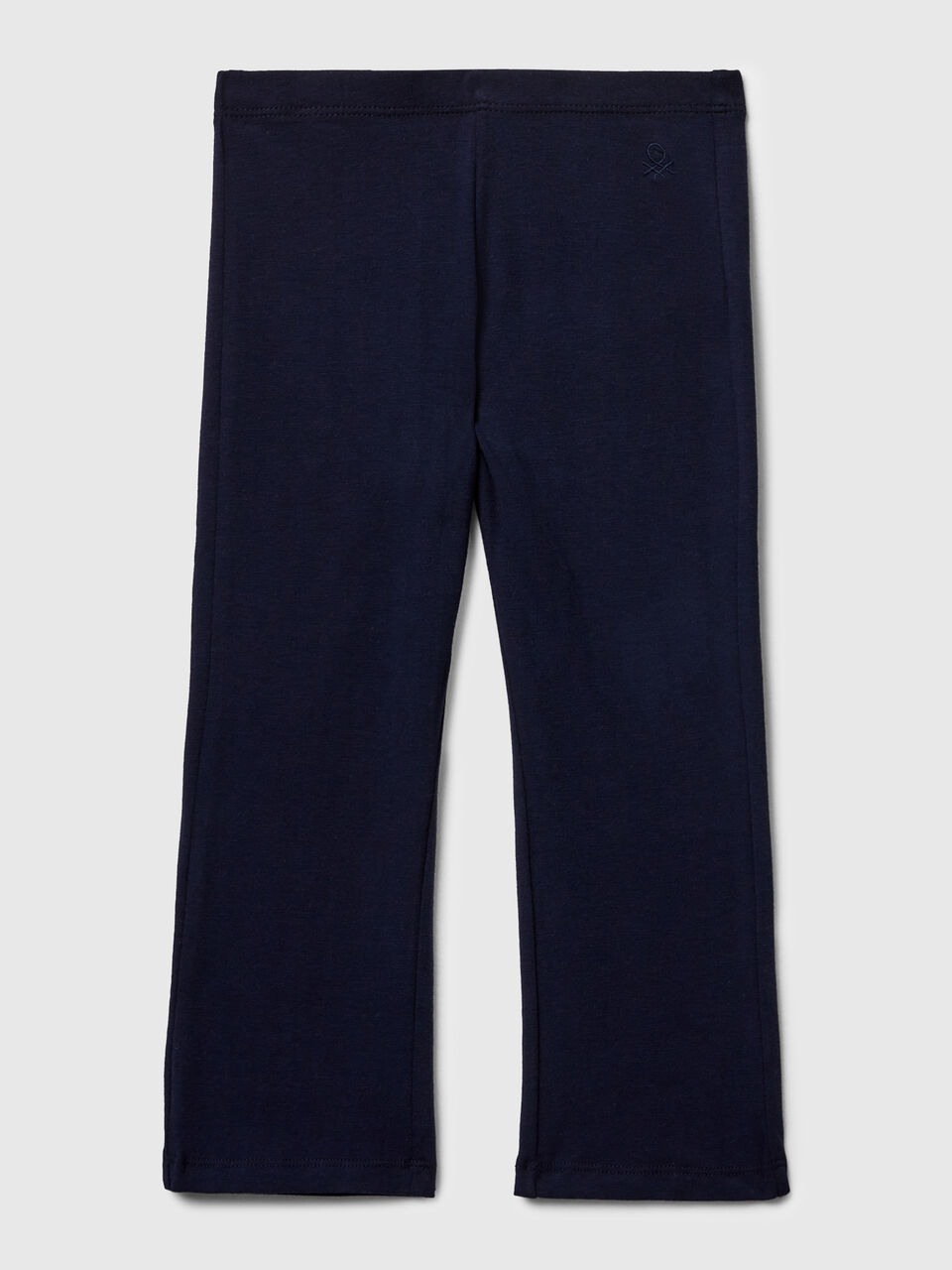 Flared leggings in stretch cotton