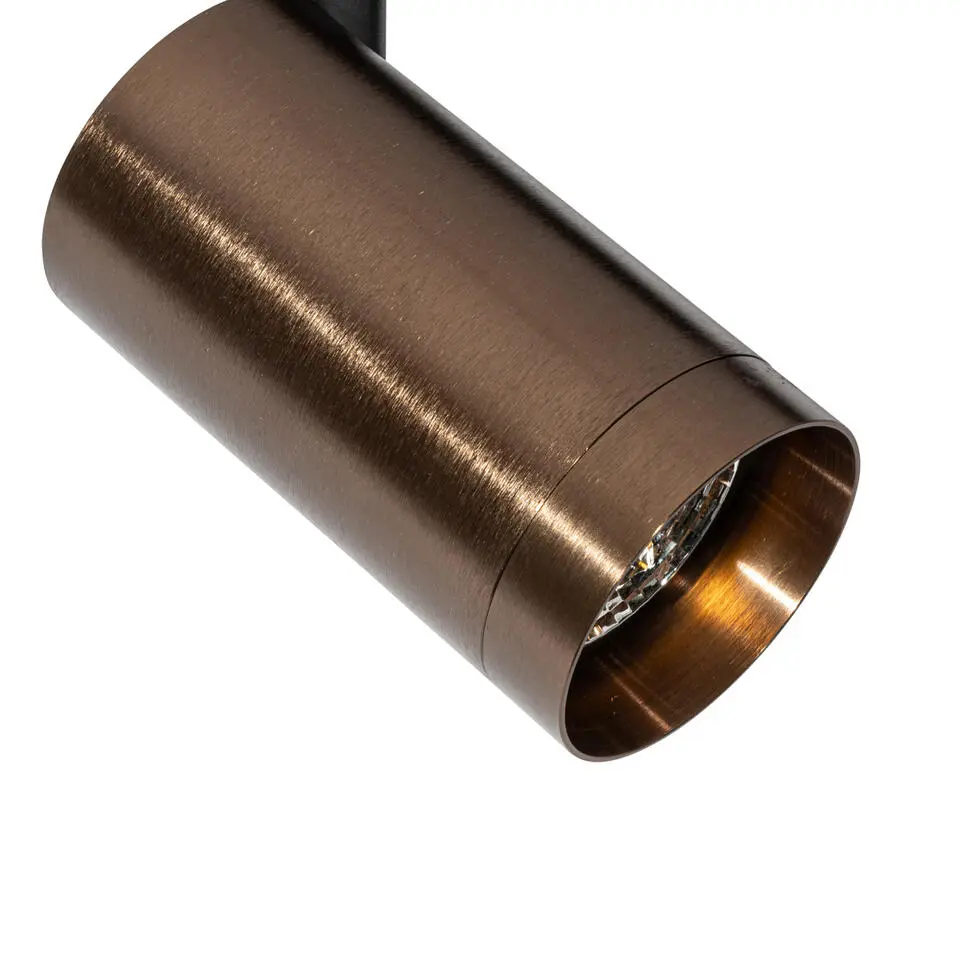 Qazqa railverlichting iconic jeana luxe bronskleurig gu10