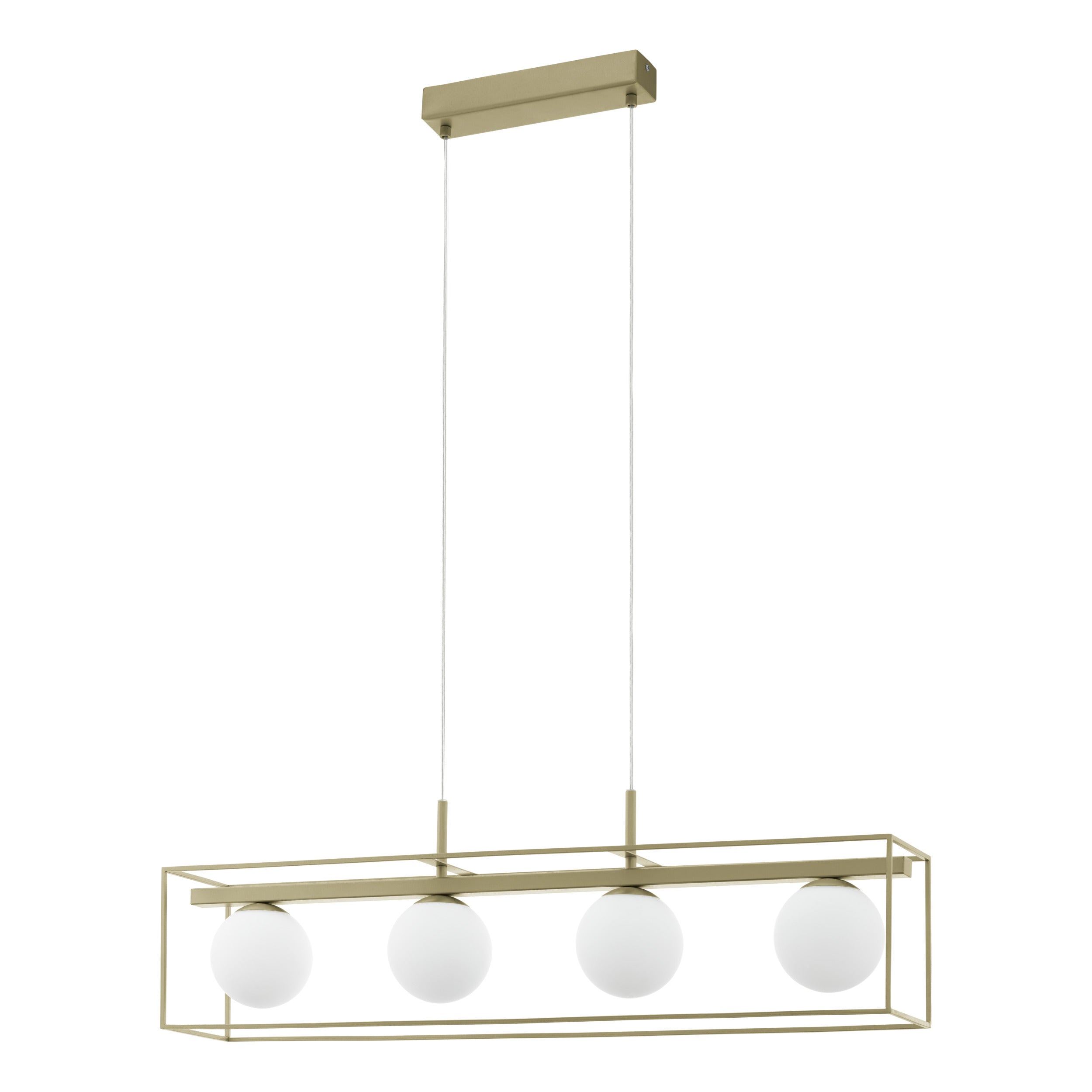 EGLO hanglamp Vallaspra - e14 - 91 cm - goud/wit