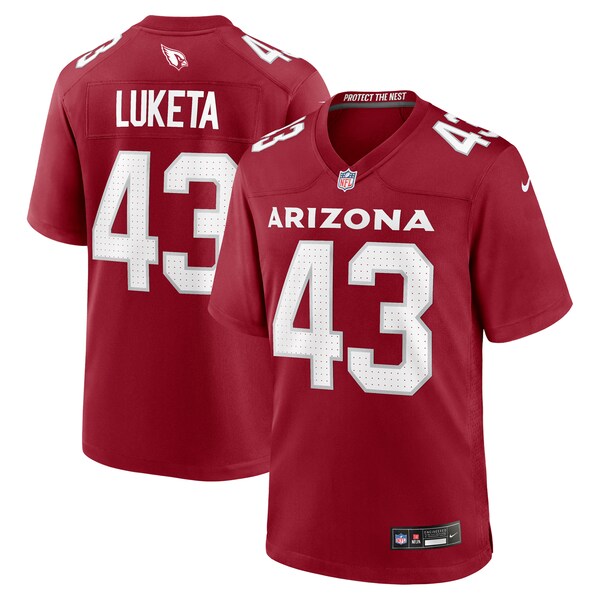 Jesse Luketa Arizona Cardinals Nike Team Game Jersey -  Cardinal