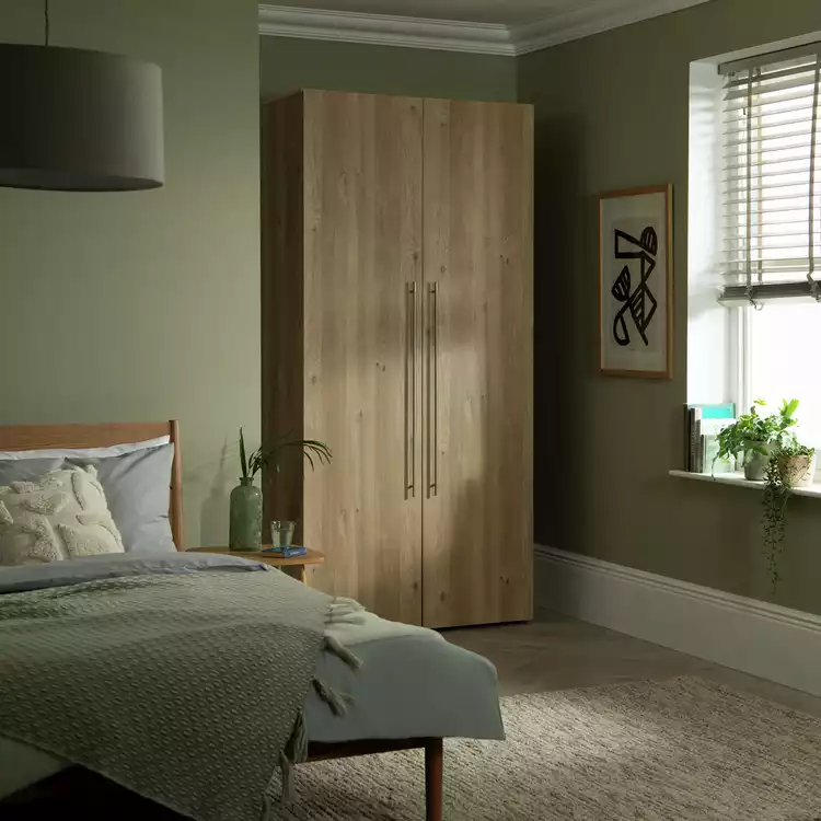 Habitat Atlas 2 Door Wardrobe - Oak