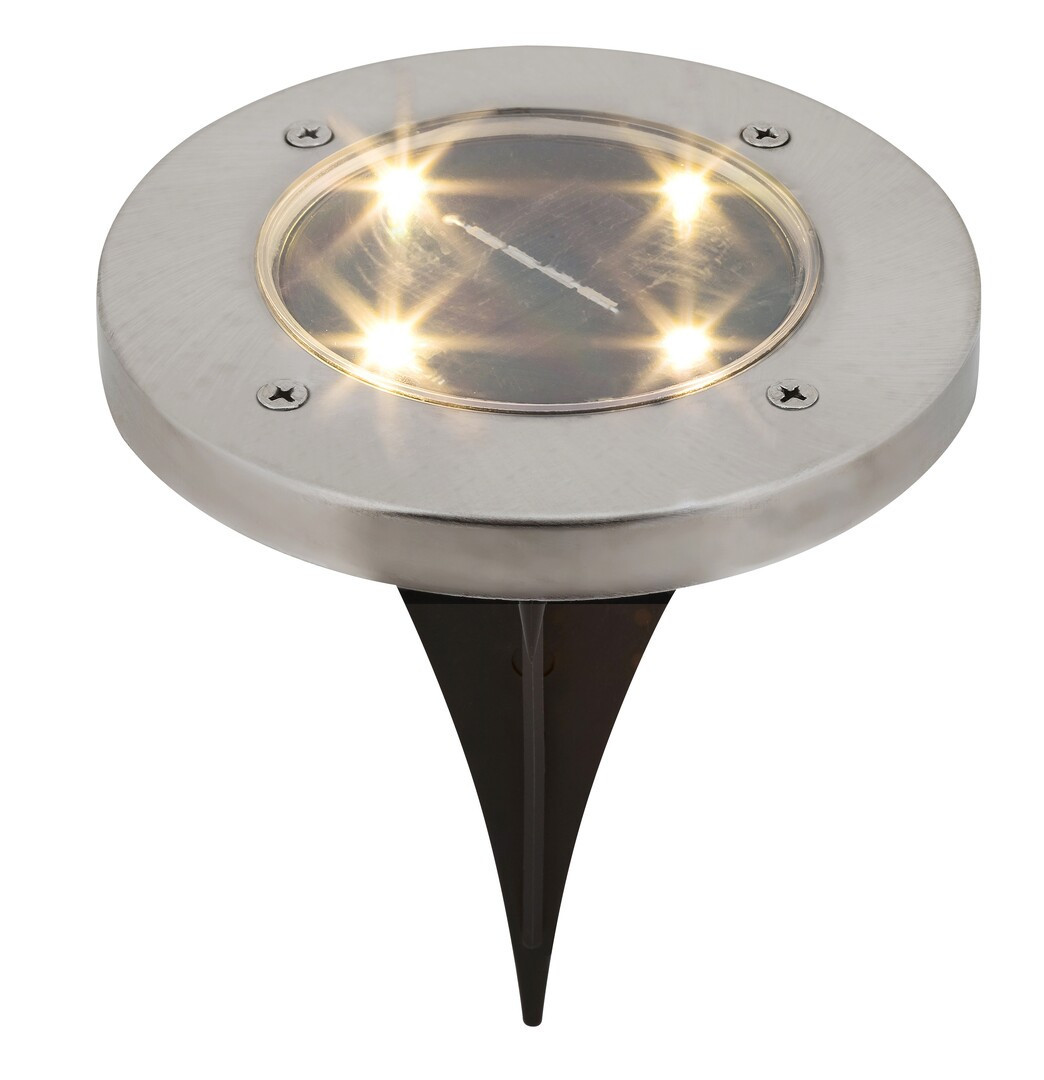 Reflektor wbijany solarny LED 0.24W Dannet chrom satyna 7975 Rabalux