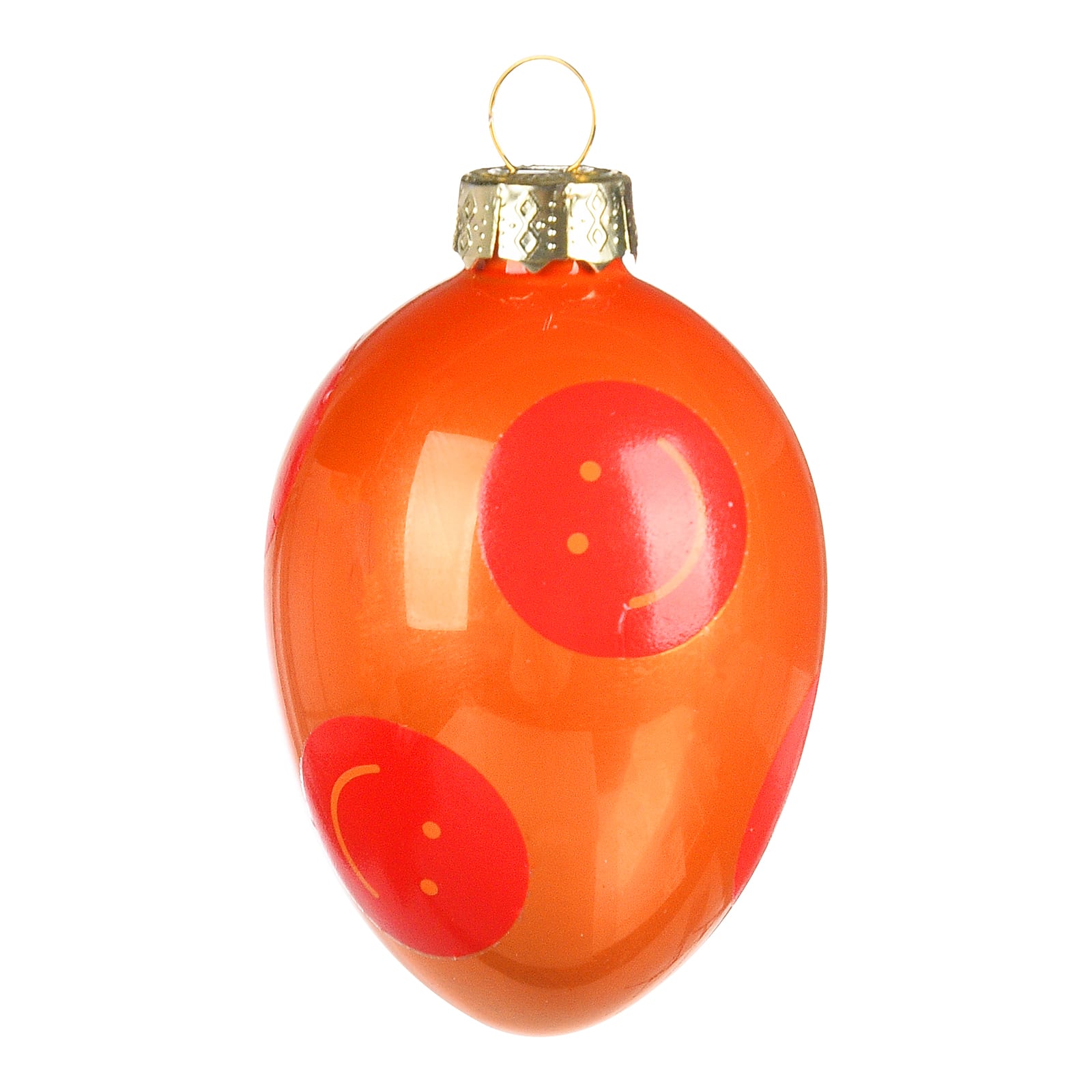 Deko-Anhänger Ei Lachen Orange, ⌀ 5 cm, H 70 mm