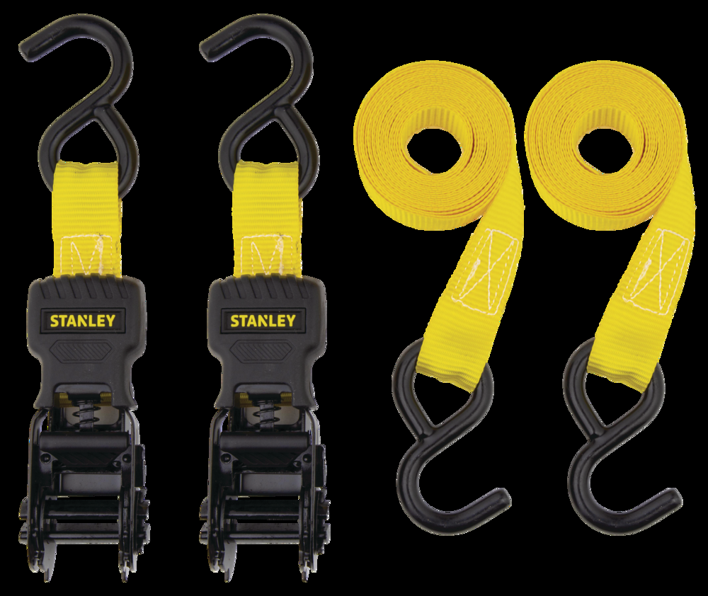 Stanley 1,500-lb Tie Downs, Weatherproof, 10-ft, 2-pk