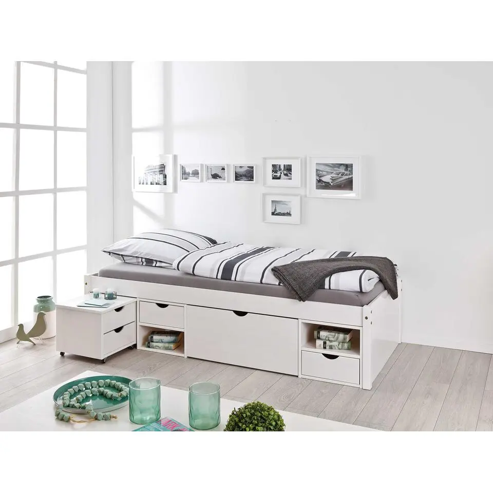 Kajuitbed Xavier 90x200 cm - white wash
