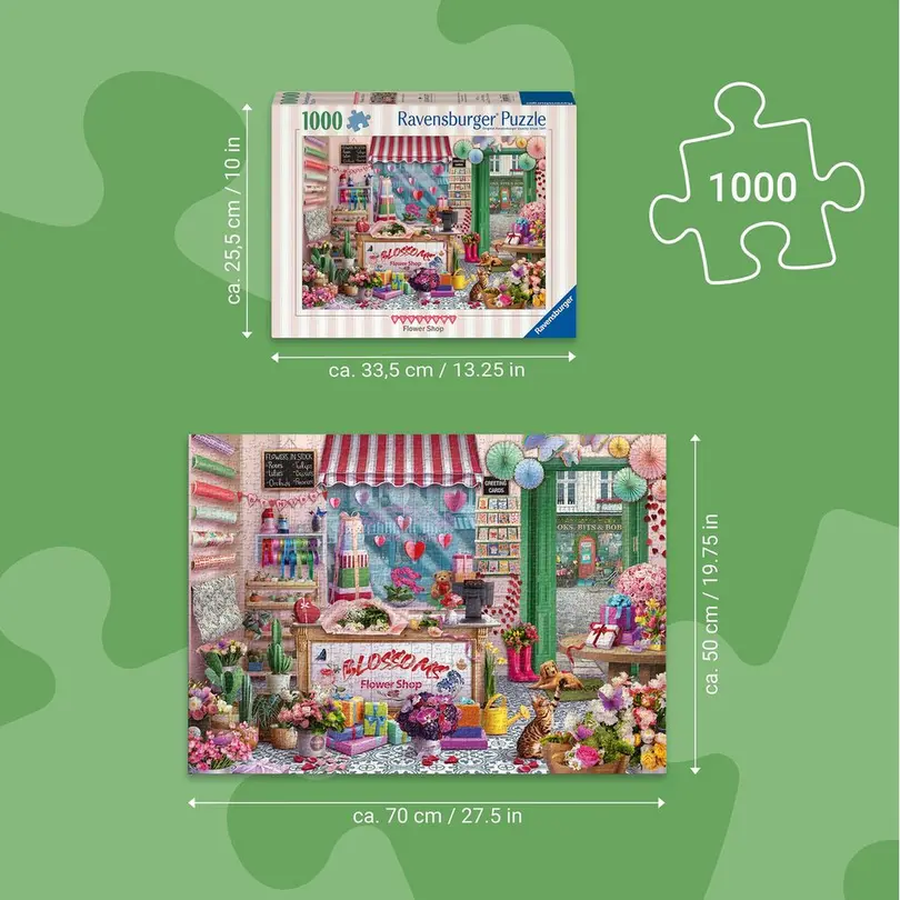 Puzzle Der kleine Blumenladen