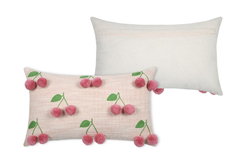 Poduszka ozdobna w wiśnie, CHERRIES, 30 x 50 cm