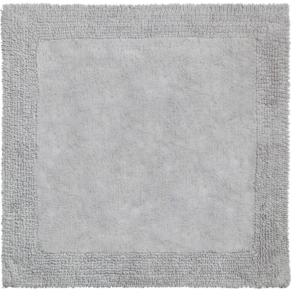 Badematte »Luxor«, BxL: 60 x 60 cm, grau, aus 100% Baumwolle