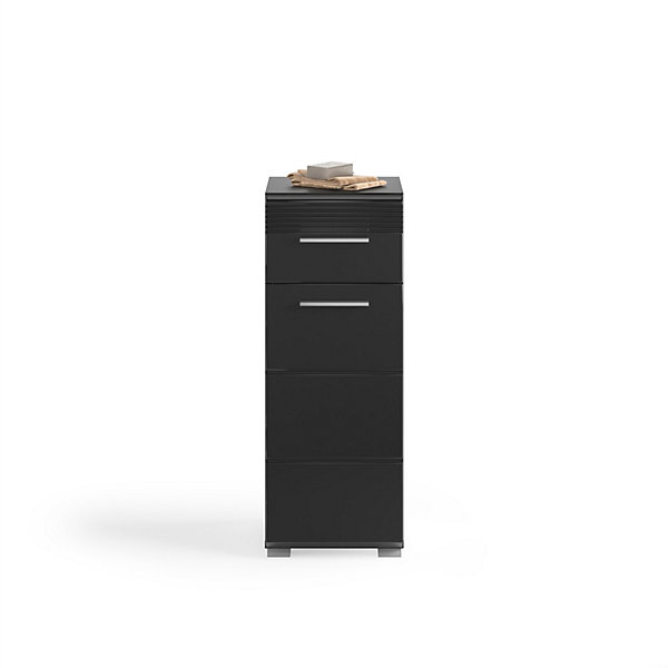 Demi colonne de salle de bainNoir laquéKLEANKIN