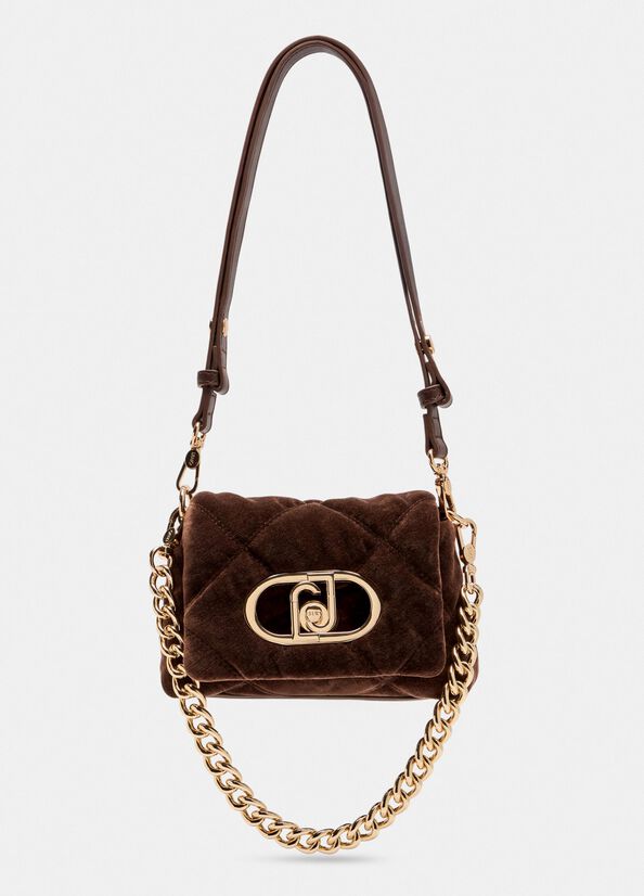 Borsa LaPuffy piccola in velluto