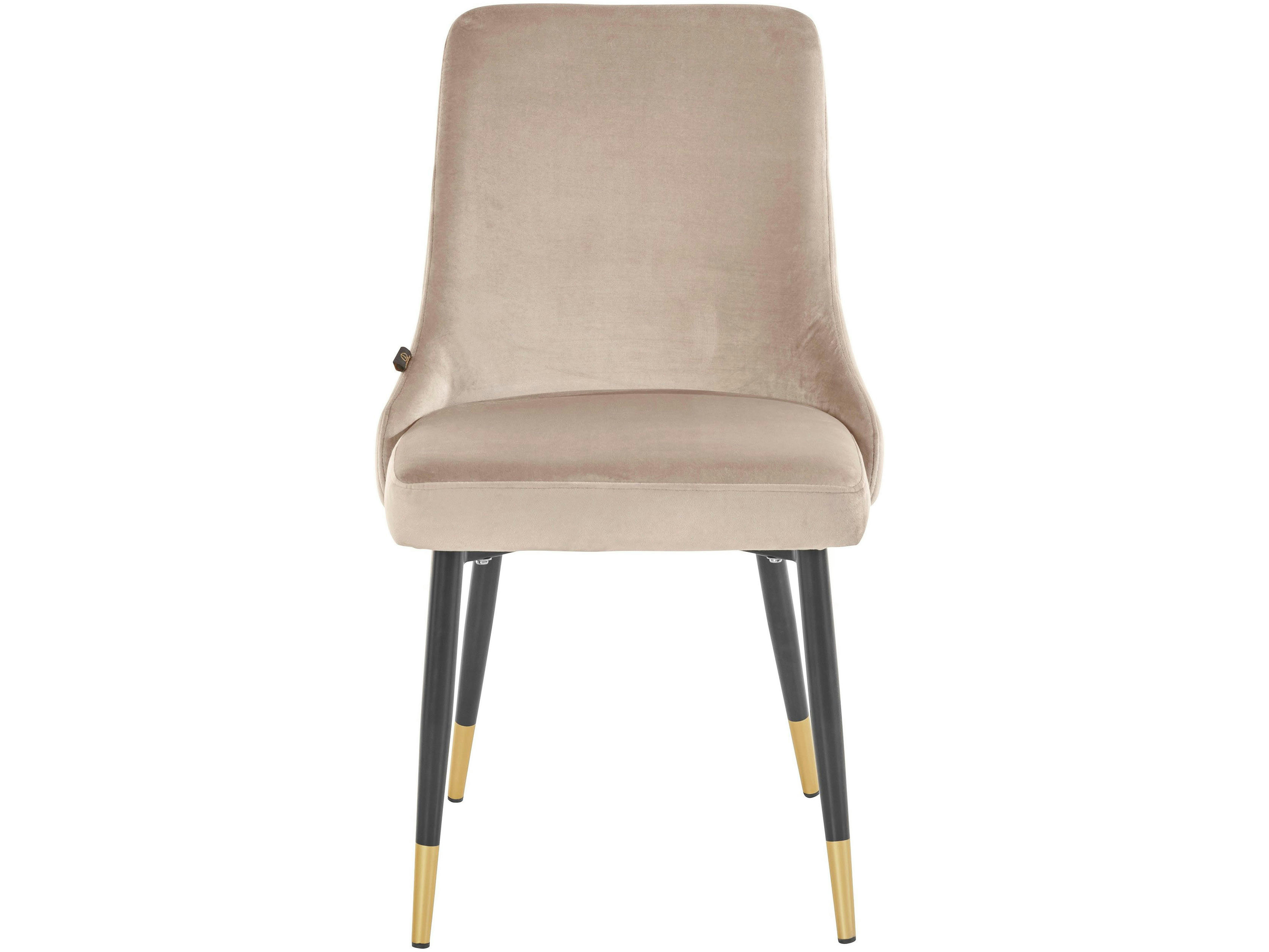 IRIS - Ensemble de 2 chaises de salle à manger rembourrées en de velours