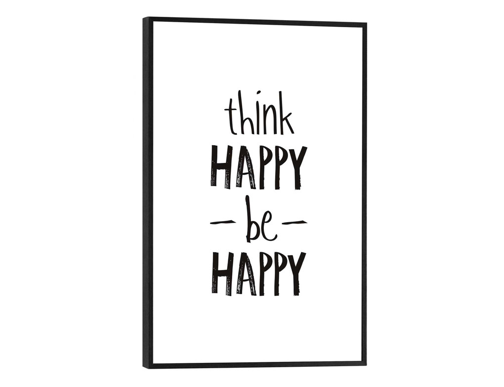Bild Slim Frame Black think happy