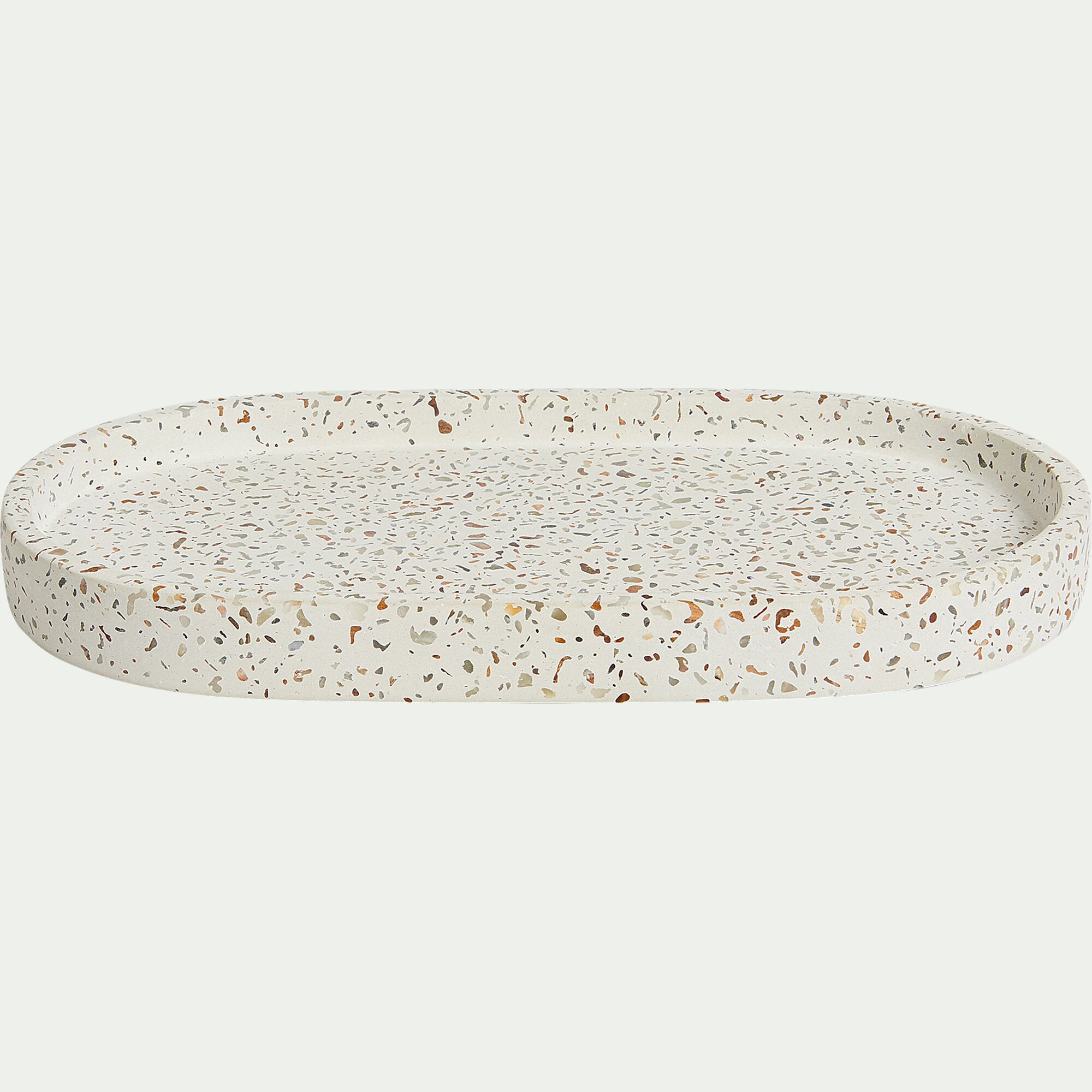 TERRAIO - Set de salle de bain en terrazzo - blanc