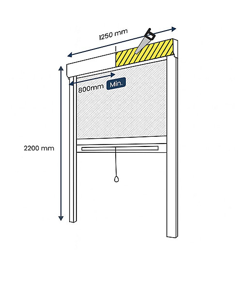 Moustiquaire de Fenêtre Enroulable - L125 x H220cm - Aluminium Chêne Dôré - Recoupable - Anti-insectes