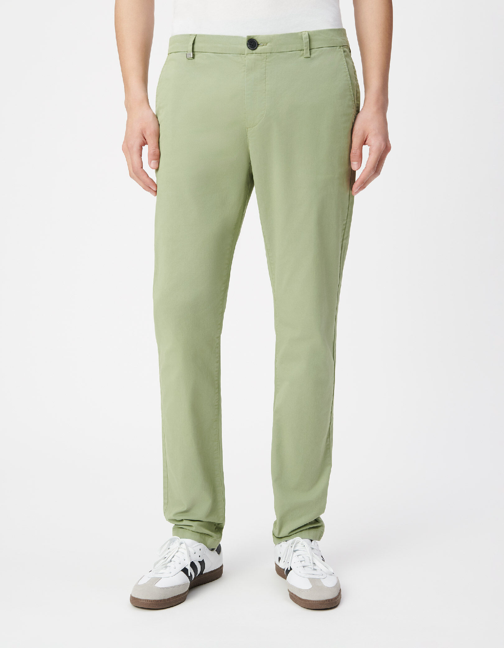 Pantalon chino slim bleu Homme