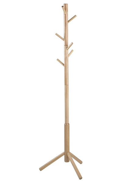 Wieszak na ubrania drewniany Bremen 176 cm naturalny