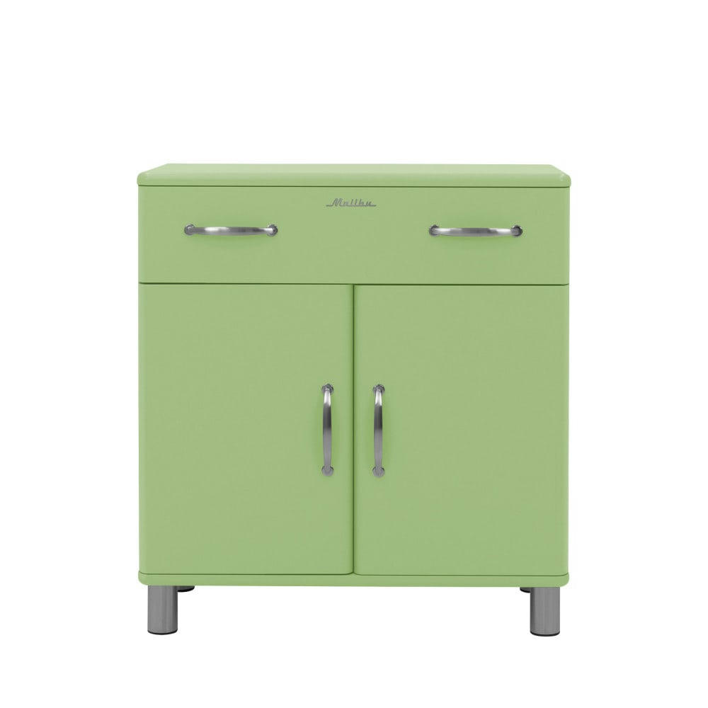 MALIBU - Petit buffet vintage L86cm vert