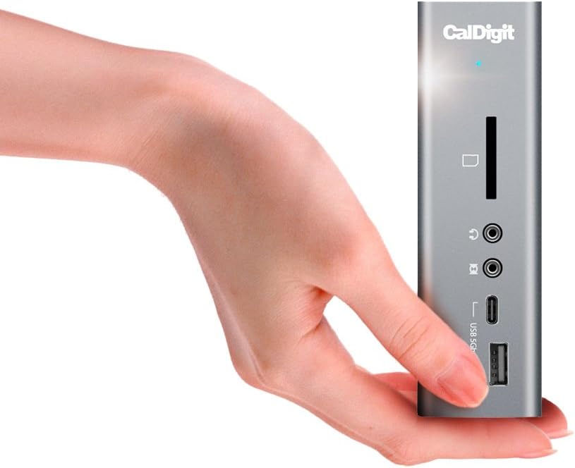 CalDigit TS3 Plus Thunderbolt 3 Dock - 87W Charging  7X USB 3.1 Ports  USB-C Gen 2  DisplayPort  UHS-II SD Card Slot  Gigabit Ethernet for Mac & PC  Thunderbolt 4 Compatible (0.8m/2.62ft Cable)