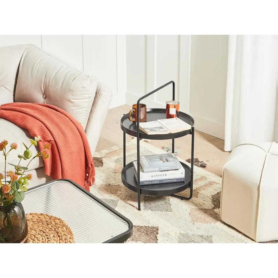 EVART - Bijzettafel - Zwart - Hout