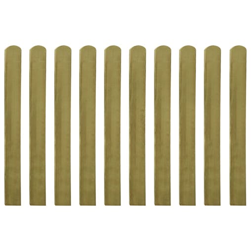 NNEVL Impregnated Fence Slats 10 pcs Wood 100 cm