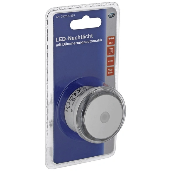LED-Nachtlicht mit Dämmerungsautomatik weiß 1-flammig 0,8 W Ø 5 x 6,7 cm