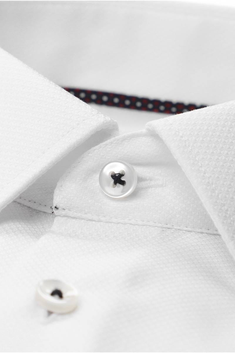 ETERNA Slim Fit Hemd weiss, Strukturiert