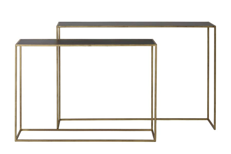 Light & Living side BOCA - 120x25x80cm - goud - Set van 2