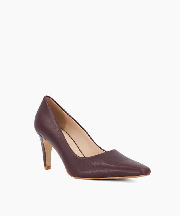 Astrids Burgundy - Leather Court Shoes