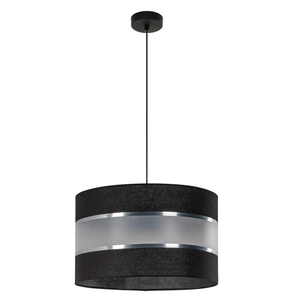 Lampa wisząca czarno-przezroczysta Leone 1xE27x40W wym: 100x40x40 cm Lampex