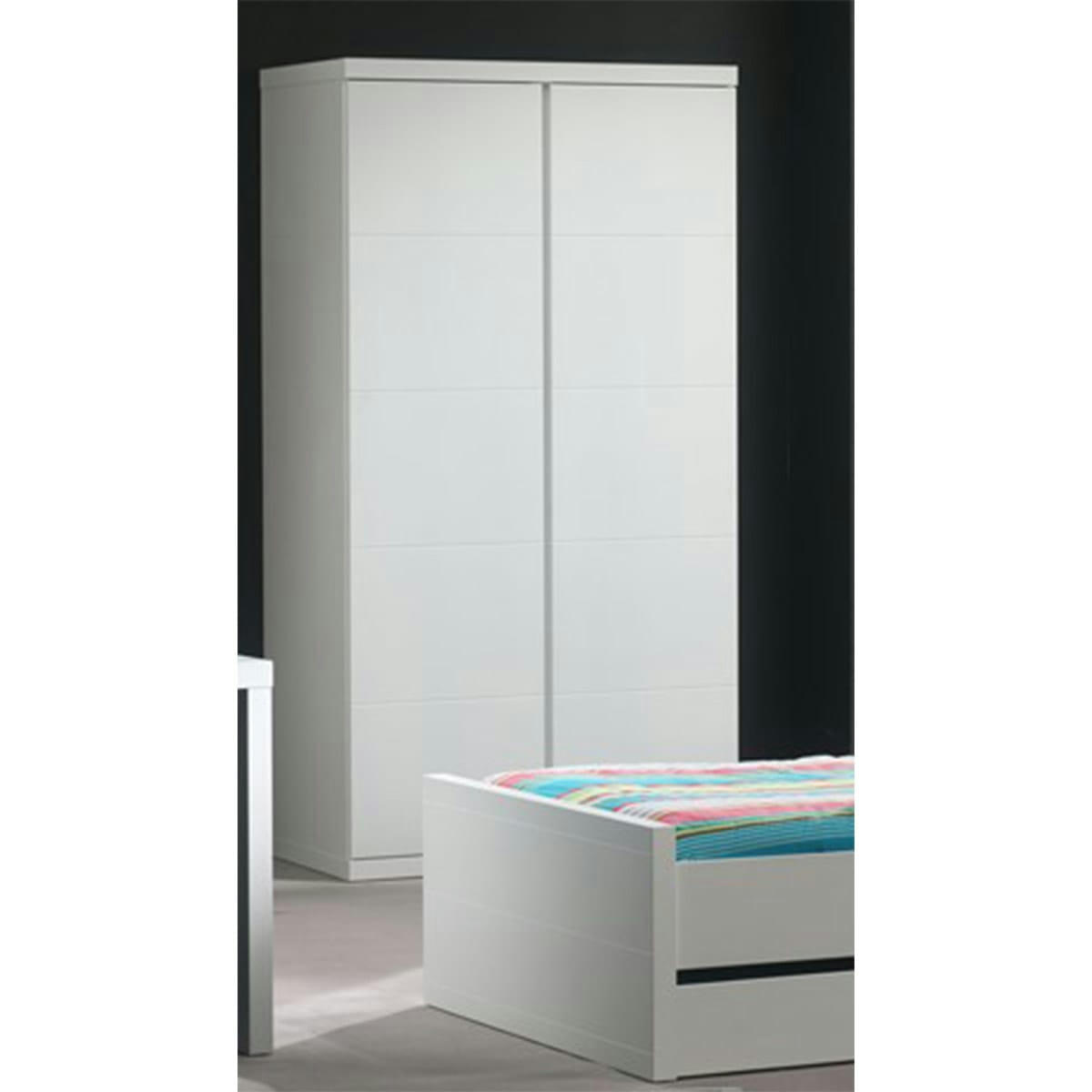 LARA - Armoire 2 portes blanc