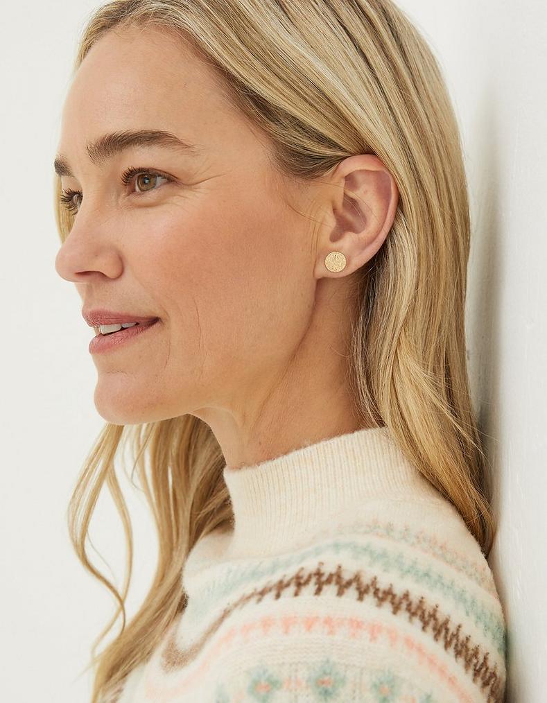 Hammered Stud Earrings