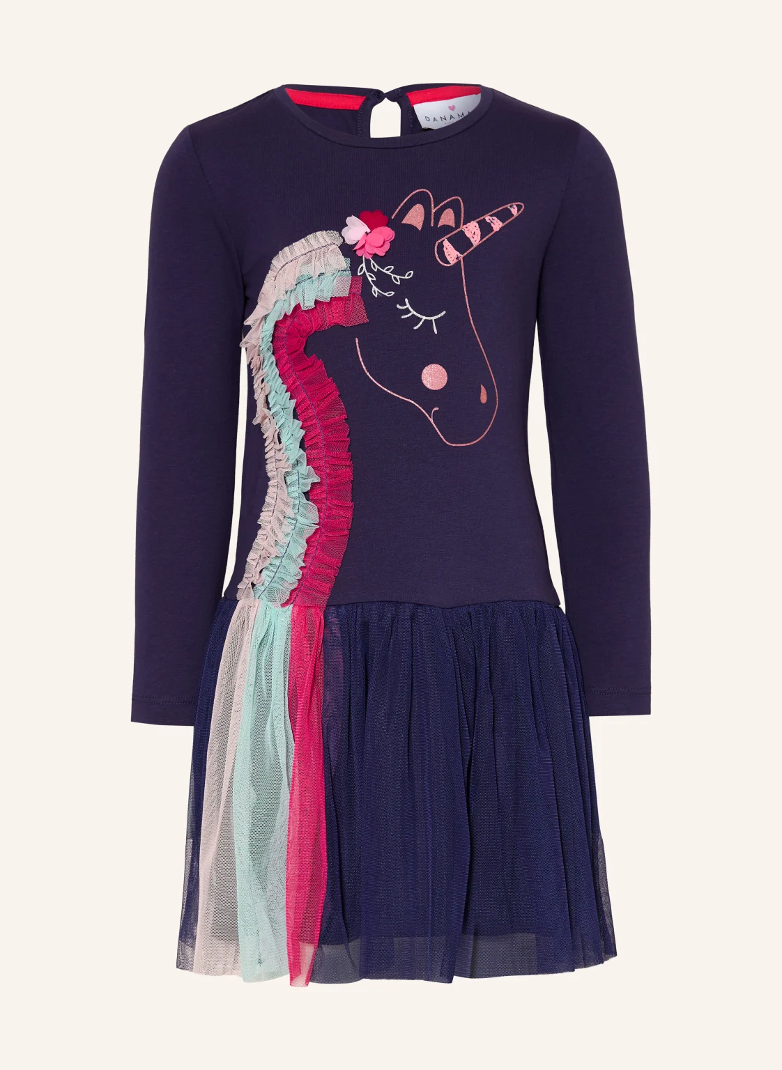 DANAMADE Kleid im Materialmix