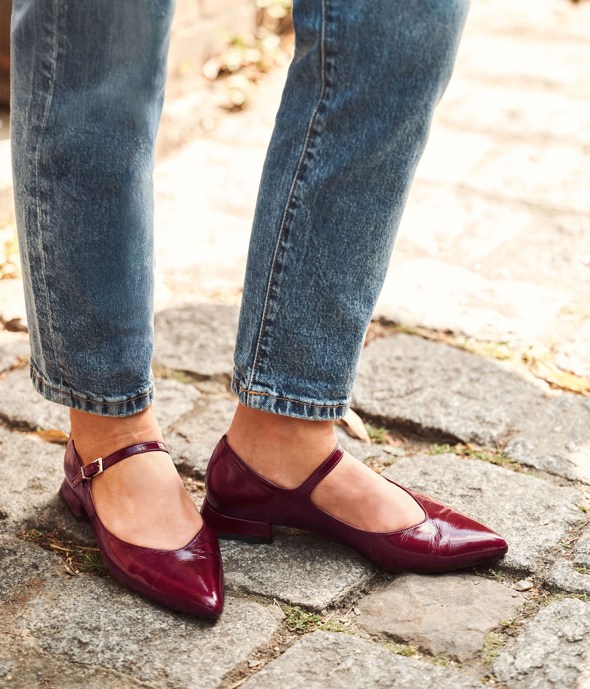 Babies vernies cerise Claudia