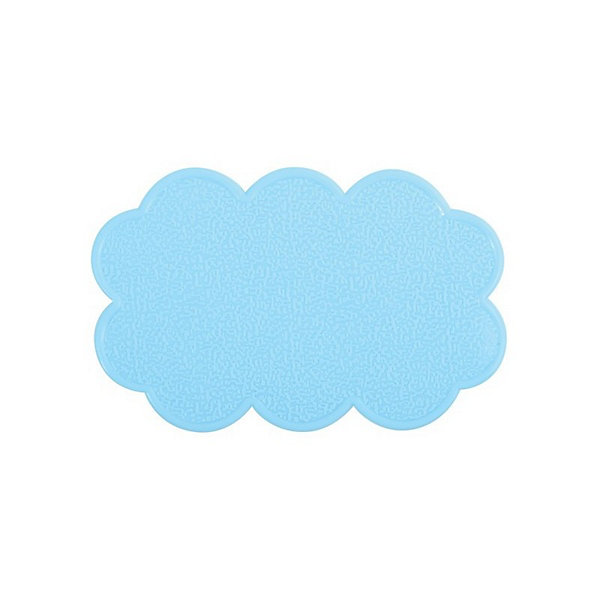 Lot de 4 Tapis antiderapants de douche ou baignoire PVC NUAGES 14,5x9cm Bleu Ciel MSV
