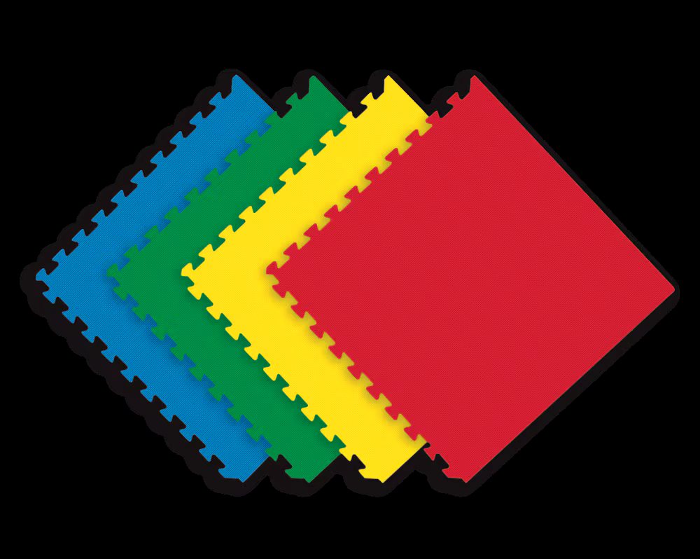 For Living Reversible Foam Tiles for Kids, 4-pk, 24-in x 24-in