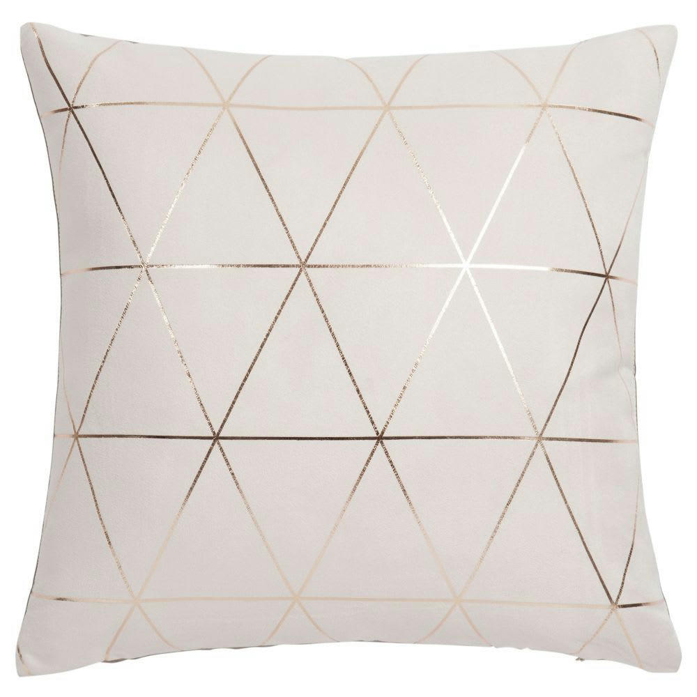 QUEENS - Coussin doré irisé 40x40