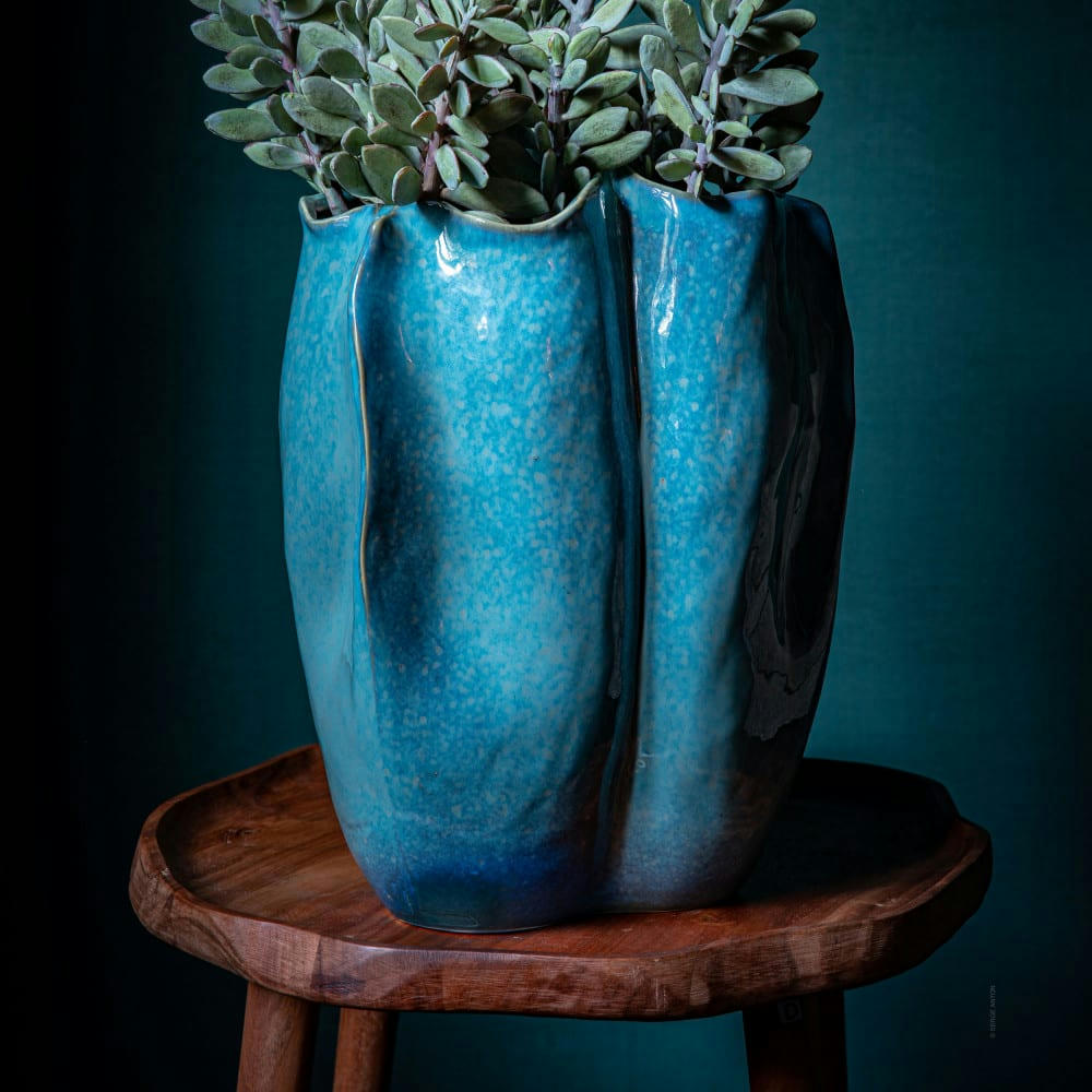 ARTEMIS - Table d'appoint en bois de forme organique H42.5cm bois