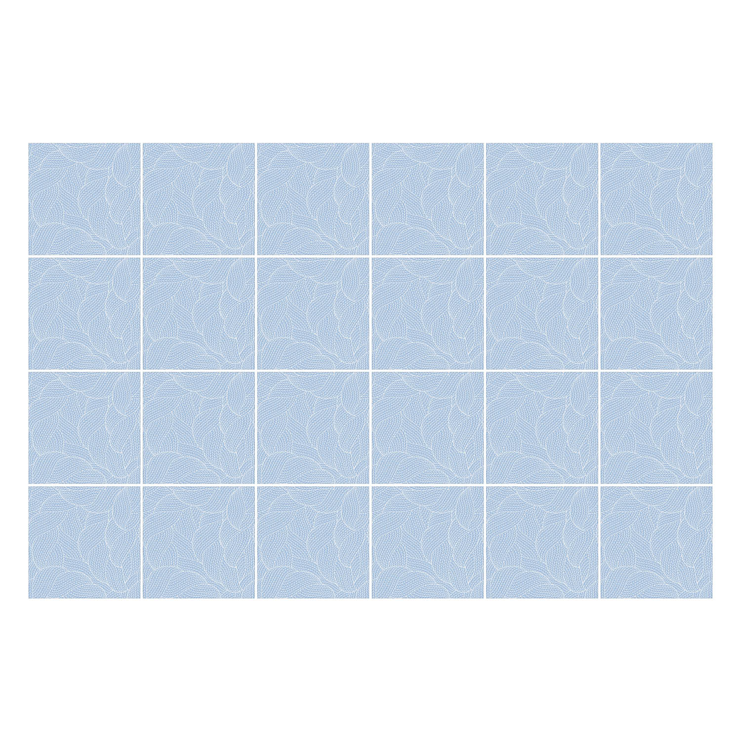 Naklejki na kafelki 10x10 cm Delikatne faliste linie 24 szt.