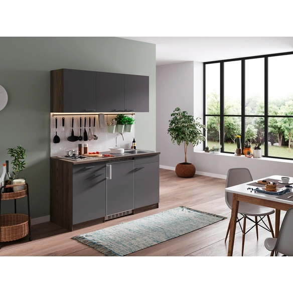 Singleküche »KB 150 EYW«, mit E-Geräten, Gesamtbreite: 150 cm