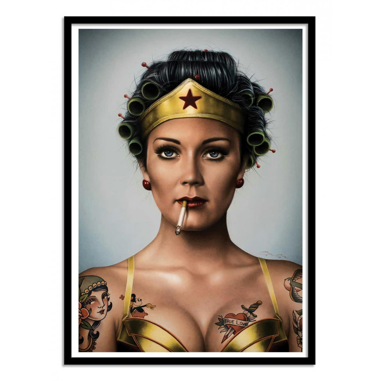 ALEXANDRE GRANGER - GIRL POWER - ALEXANDRE GRANGER - Affiche d'art 50 x 70 cm