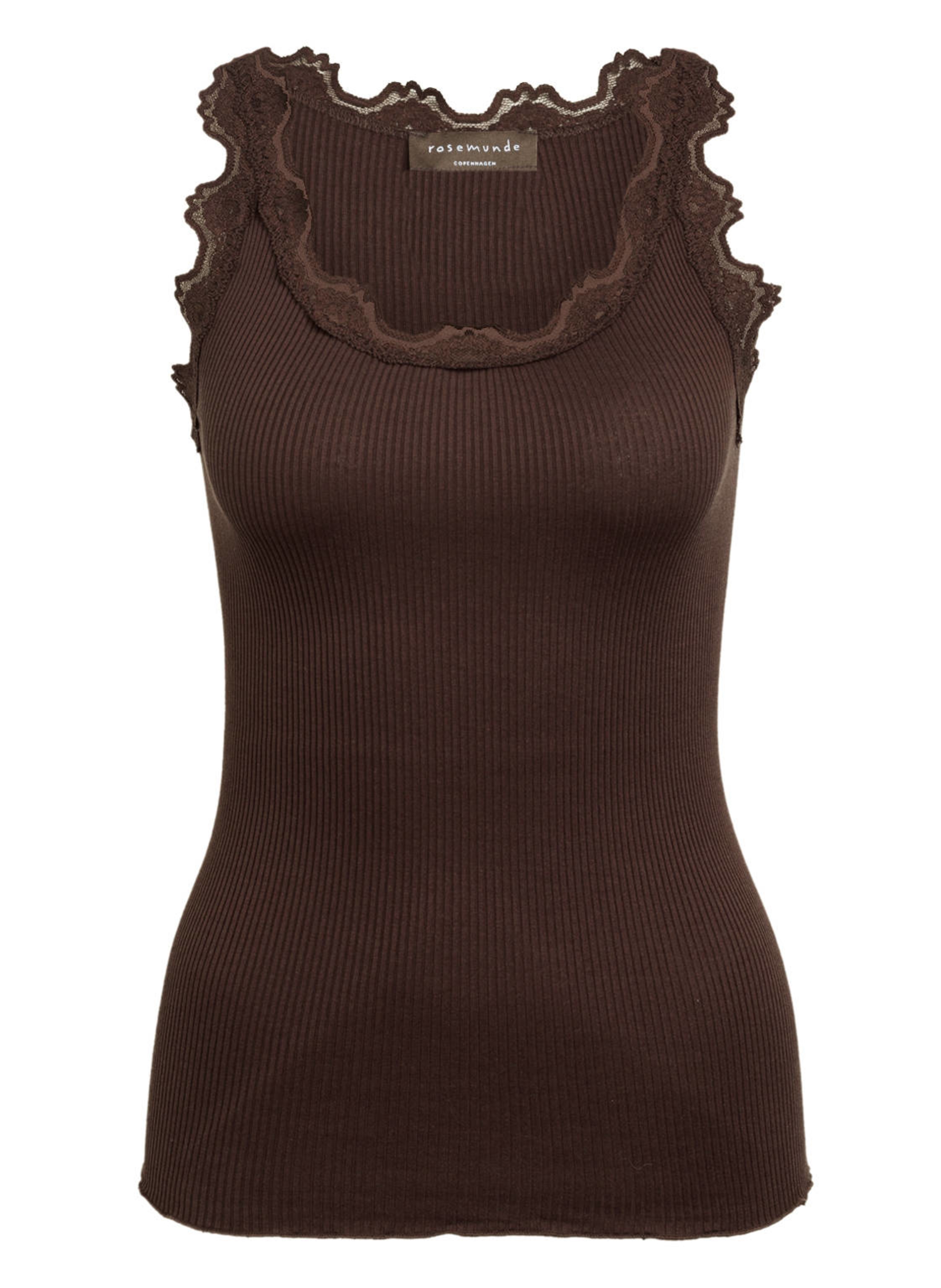 rosemunde Seidentop BABETTE mit Spitze