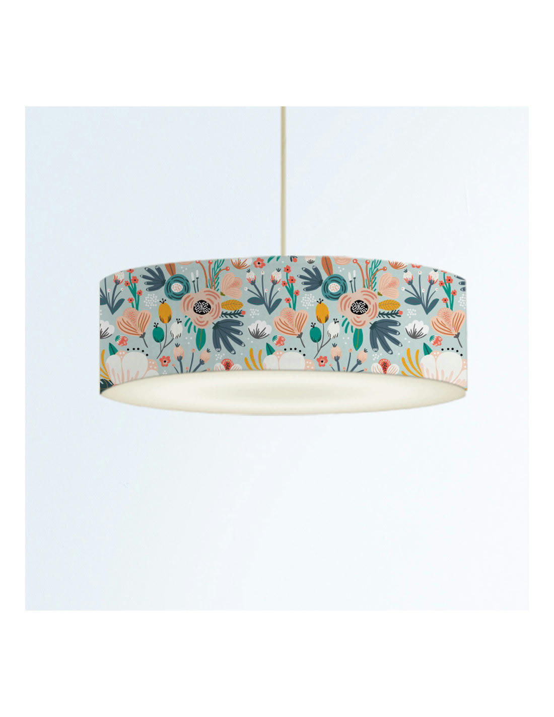 ENFANT - Suspension Enfant Floral bleu doux D: 50 x H: 25