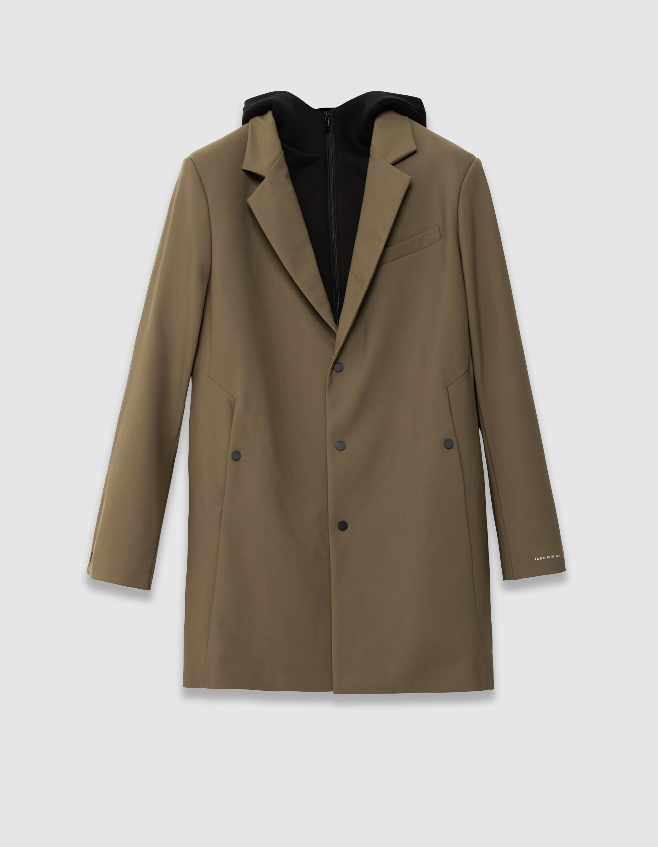 Parka kaki parementure noire amovible EASY CARE Homme