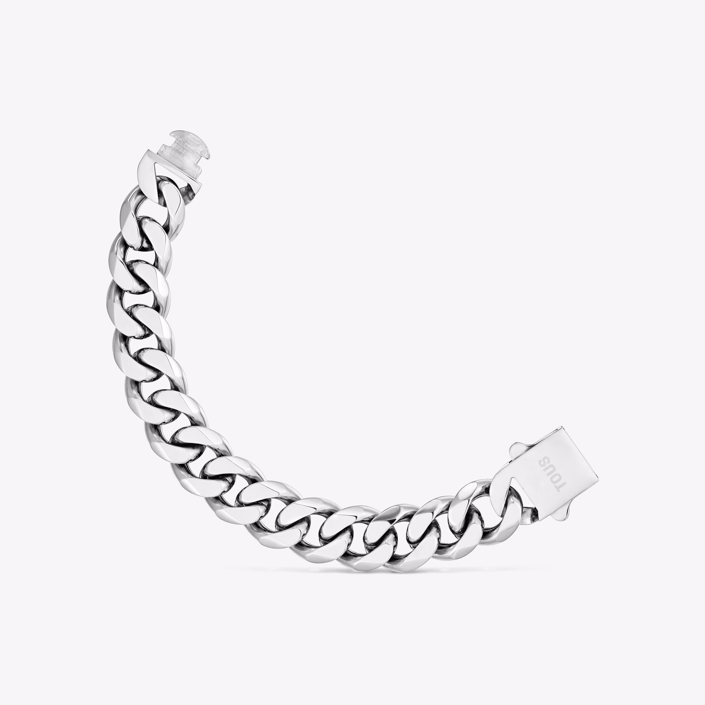 Pulsera cadena barbada de acero TOUS Basics
