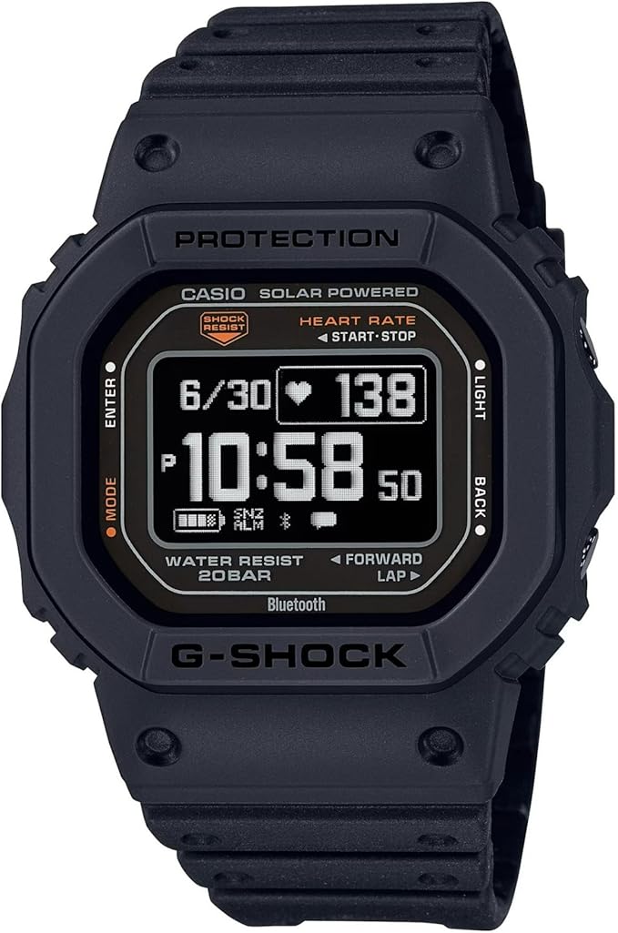 Casio Men's G-Shock Move DW-H5600 Series, Multisport (Run, Walking, Gym Workout), Heart Rate Watch