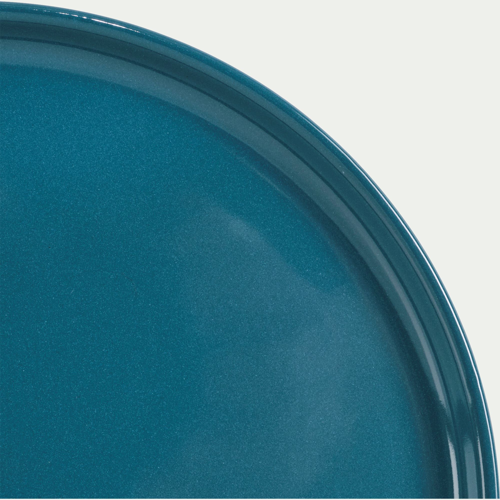 SELMA - Assiette à dessert en faïence D22,3cm - bleu figuerolles