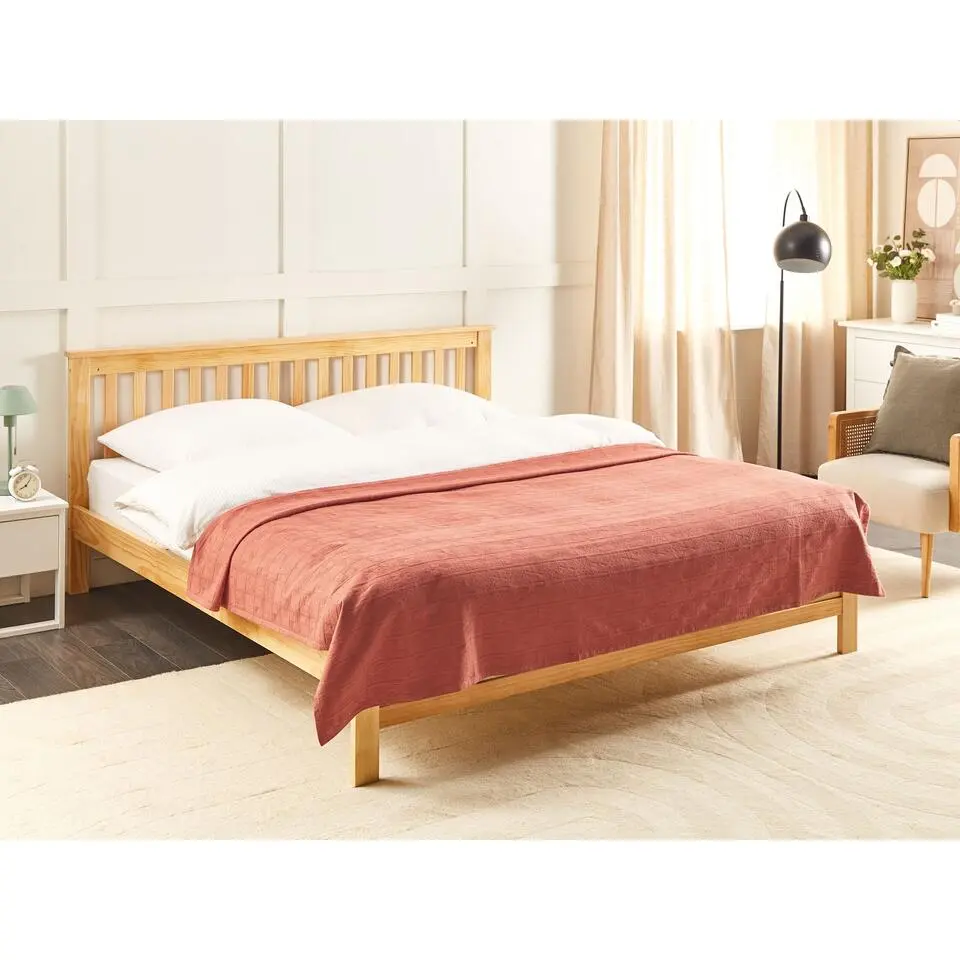 MARAKA - Bedsprei - Rood - 200 x 220 cm - Katoen