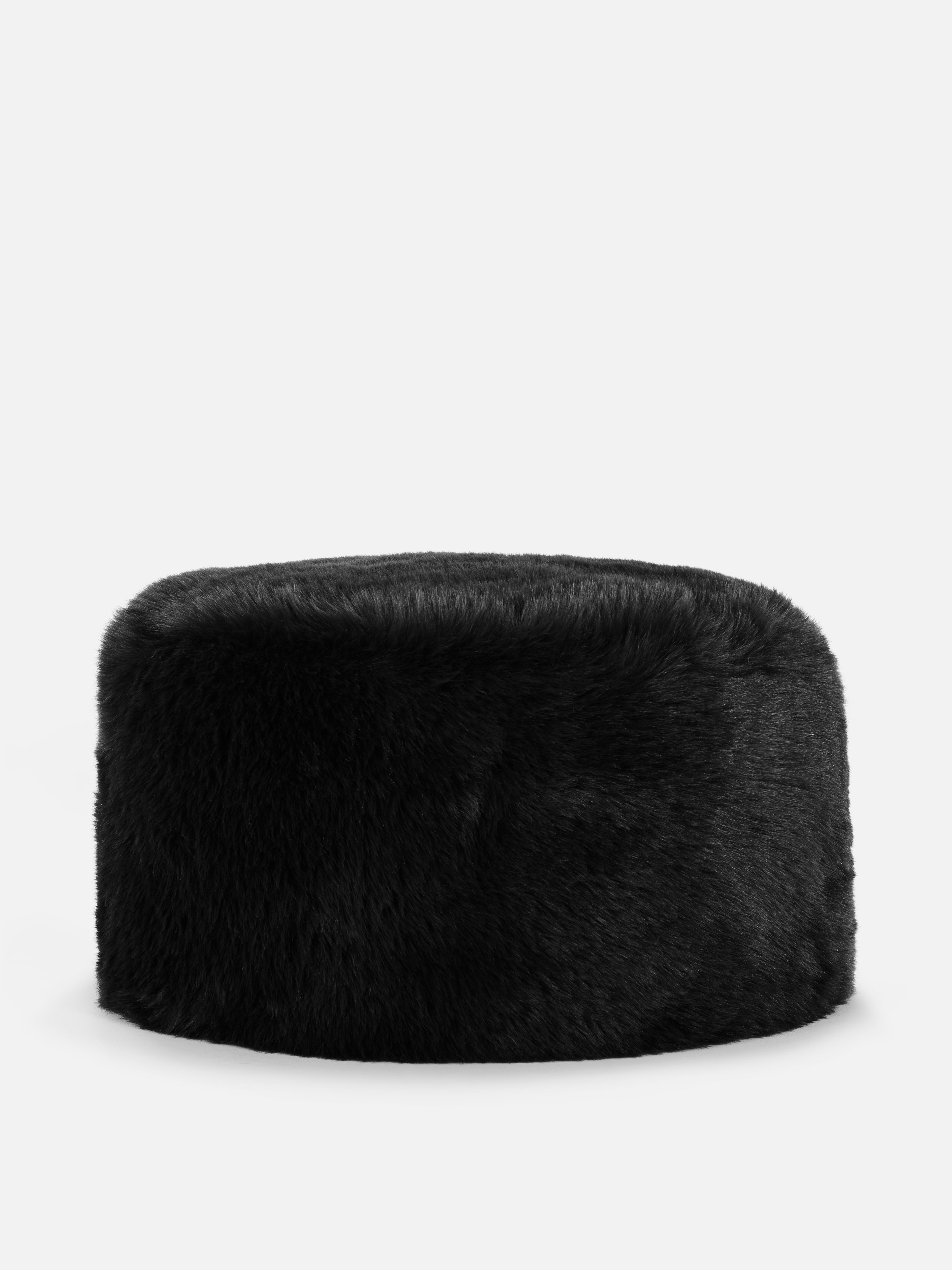 Faux Fur Pillbox Hat