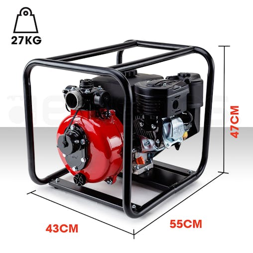NNEMB 8HP 1.5 & 2 Petrol High Pressure Water Transfer Pump Irrigation Fire Fighting
