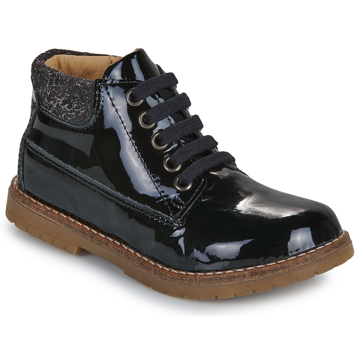 Pom d'Api - BOB ZIP WORK - Black